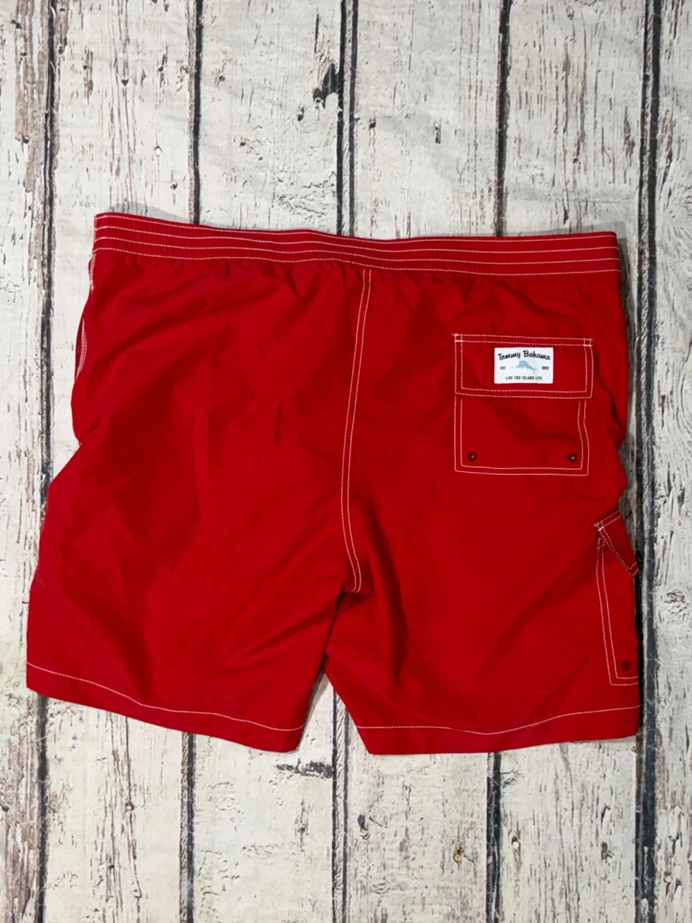 Tommy Bahama Red Swim Trunks Board Shorts Men's Beach Summer